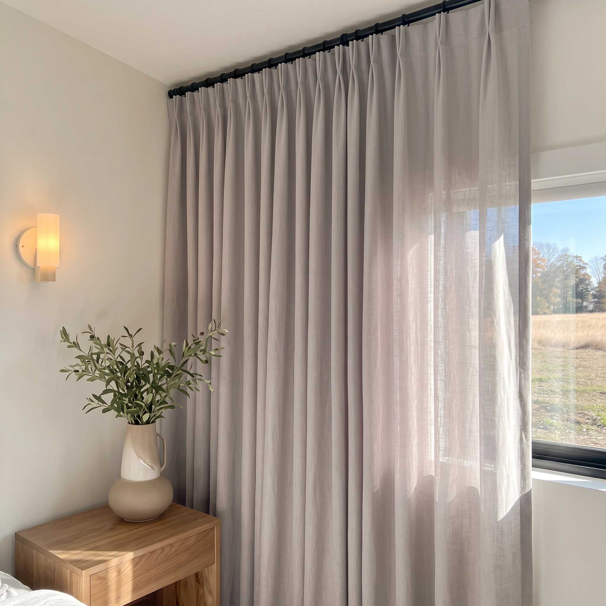 DraperyUS Custom Drapery Pale Gravel