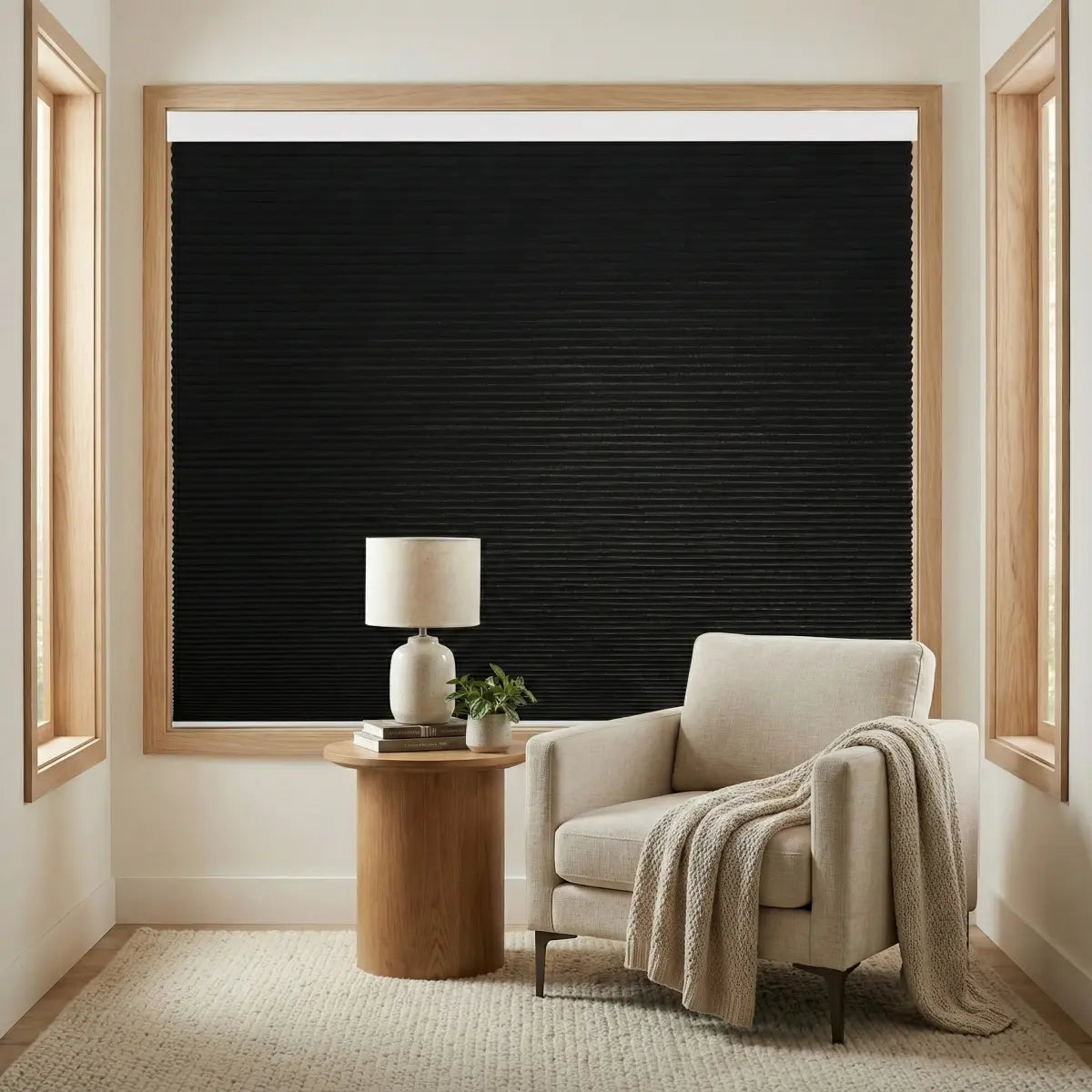 Custom Blackout Honeycomb Shades - 15 Colors Available