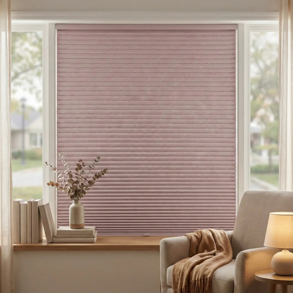 Custom Blackout Honeycomb Shades - 15 Colors Available