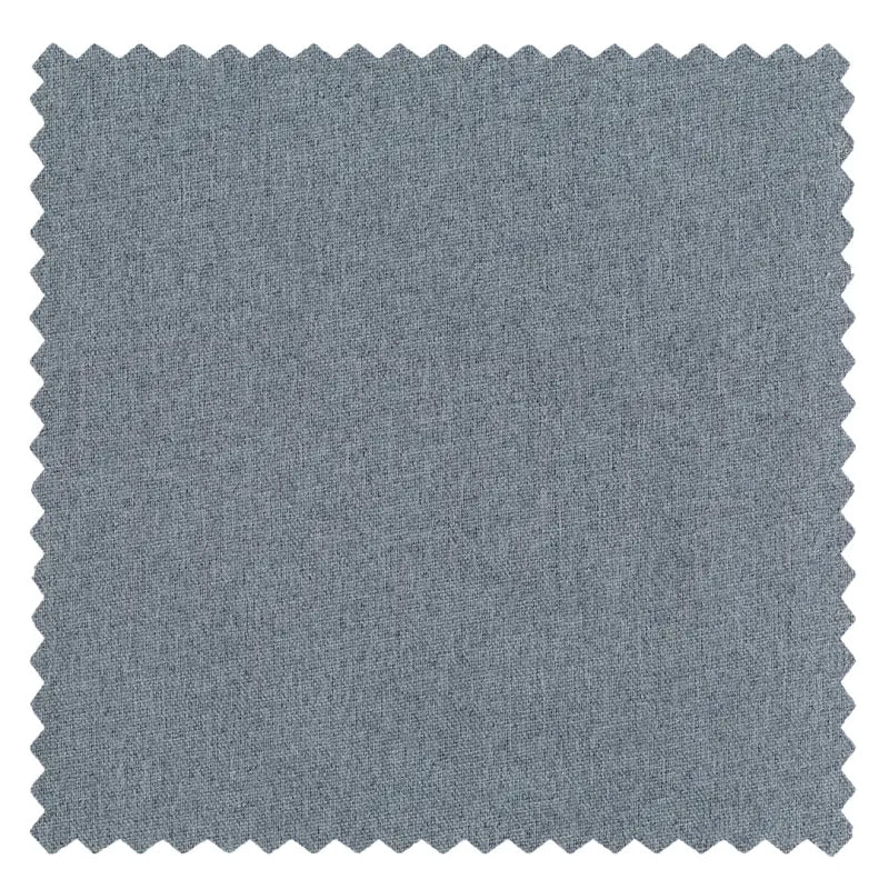 DraperyUS Custom Extra Long 100% Blackout Linen Curtains - Denim Blue - A classic blue tone with a rugged denim texture - Fabric Swatch.