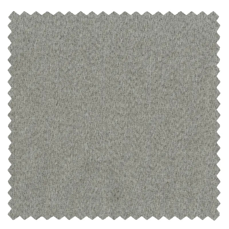 DraperyUS Custom Extra Long 100% Blackout Linen Curtains - Silver Grey - A bright, metallic-toned grey for modern interiors - Fabric Swatch.