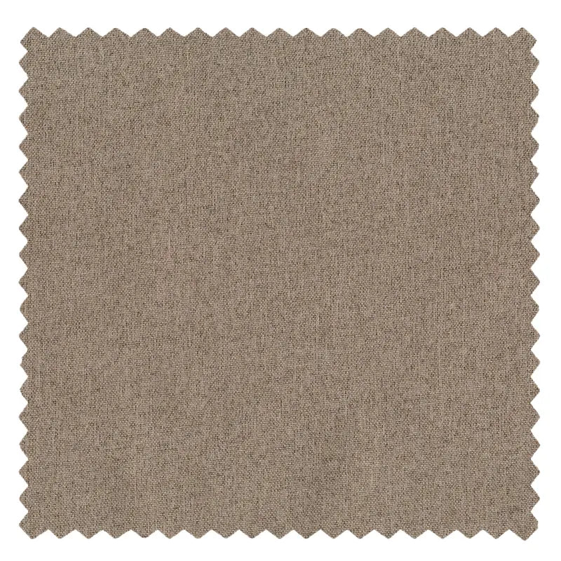 DraperyUS Custom Extra Long 100% Blackout Linen Curtains - Taupe - A deep, woody brownish-grey for elegant spaces - Fabric Swatch.