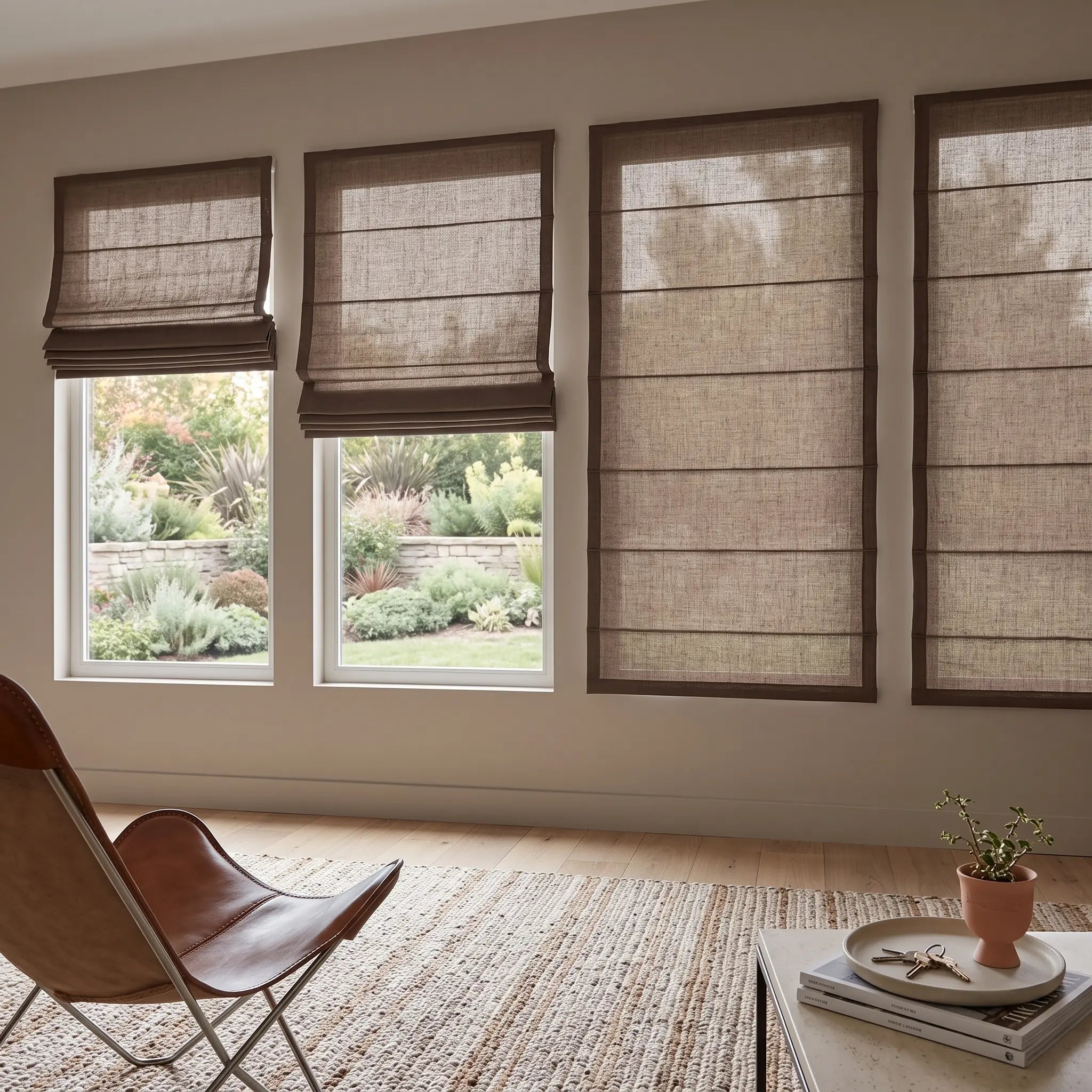 DraperyUS Custom Roman Shades Golden Yellow