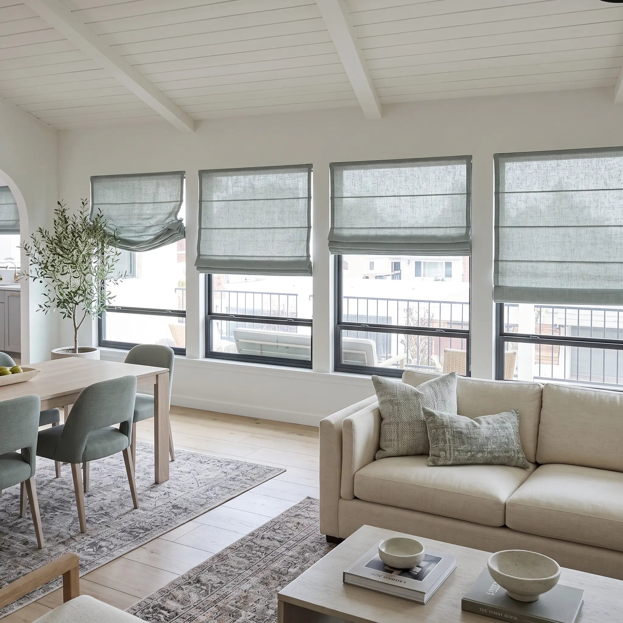 DraperyUS Custom Roman Shades Espresso