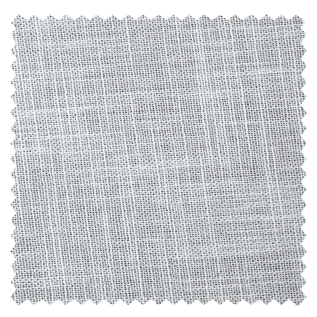 DraperyUS Custom 100% Blackout Linen Curtains - Ivory Mist - A delicate, warm-toned off-white with a soft misty finish - Fabric Swatch.