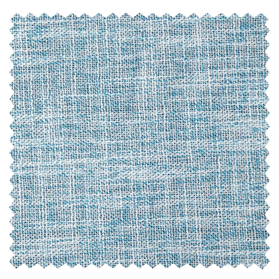 DraperyUS Custom 100% Blackout Linen Curtains - Sky Blue - A refreshing and clear blue that brings the outdoors in - Fabric Swatch.
