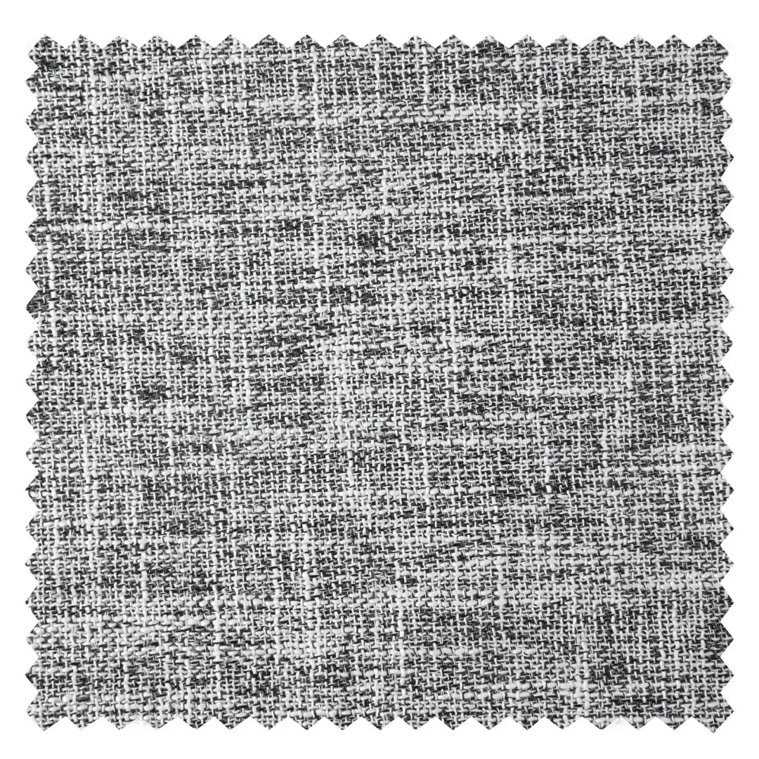 DraperyUS Custom 100% Blackout Linen Curtains - Charcoal Weave - A deep, textured grey with high-contrast woven details - Fabric Swatch.