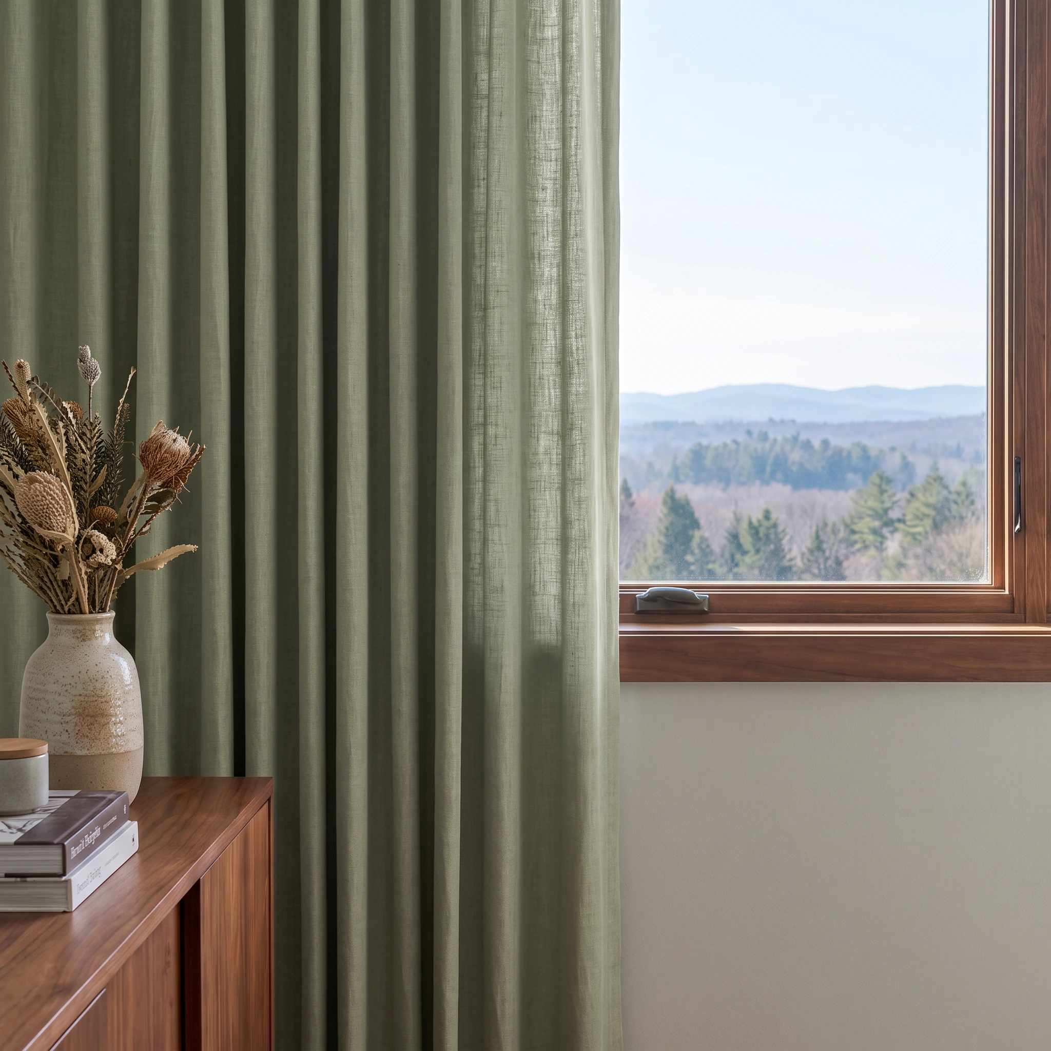 DraperyUS Custom Drapery Light Sage Green