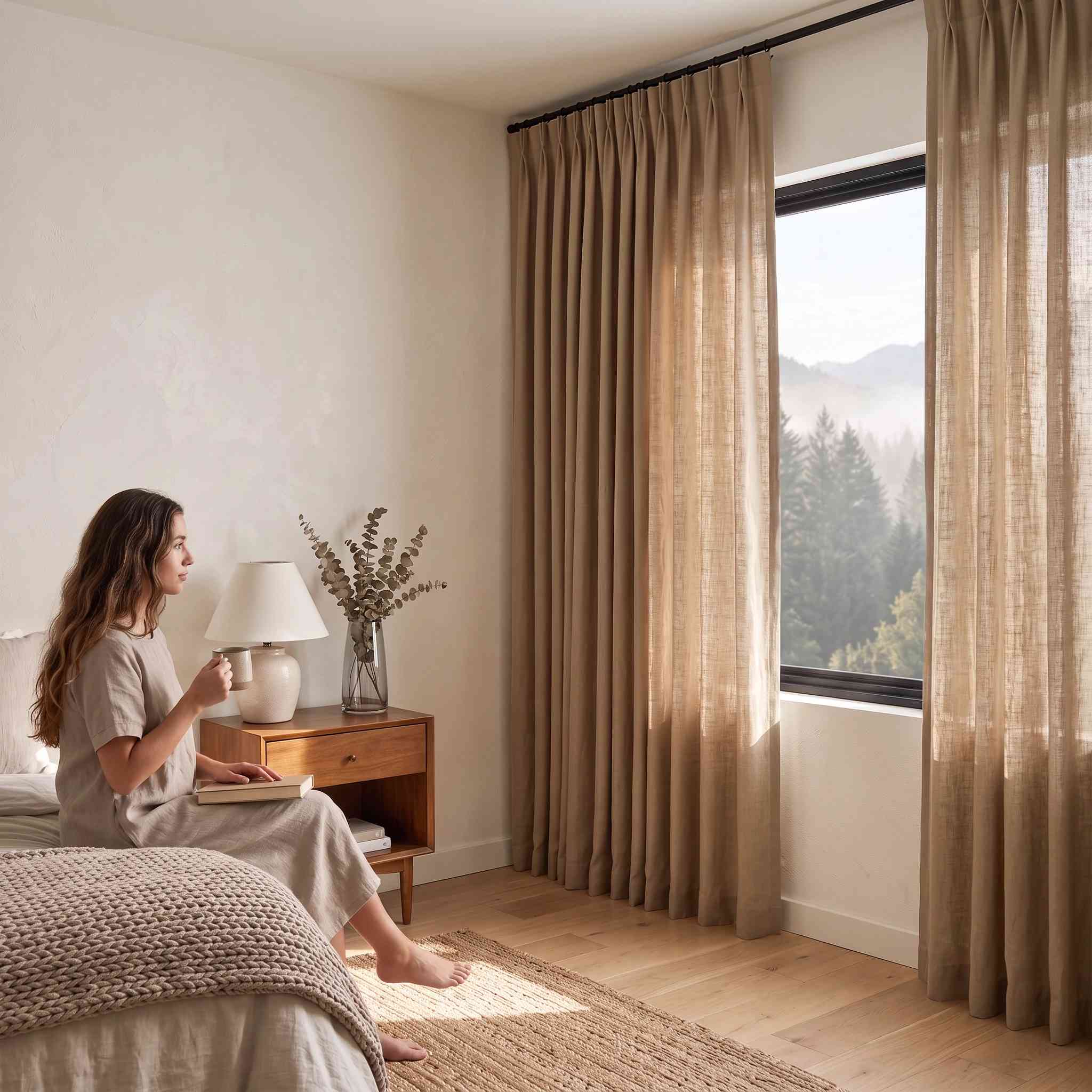DraperyUS Custom Drapery Sand Taupe
