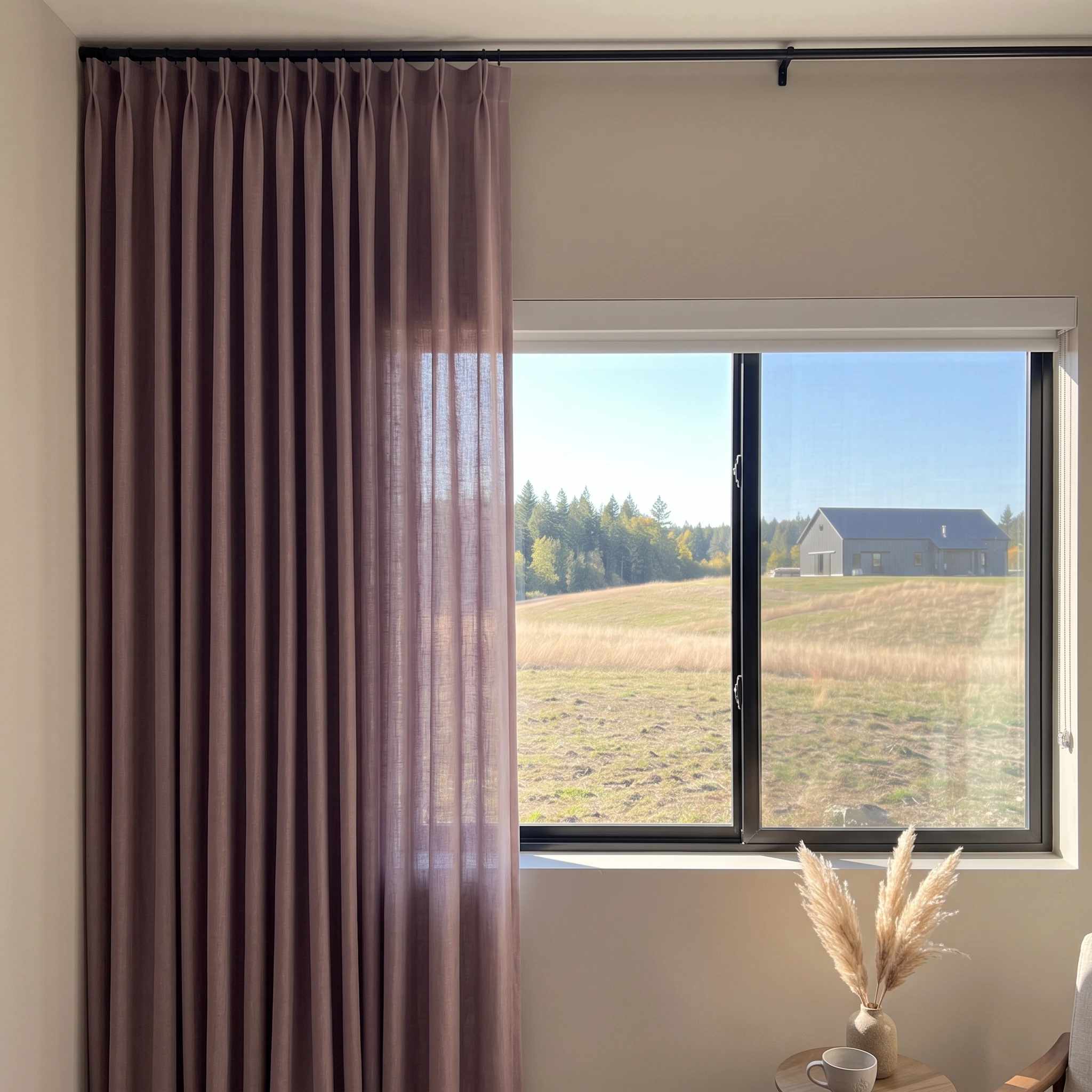 DraperyUS Custom Drapery Mist Lavender