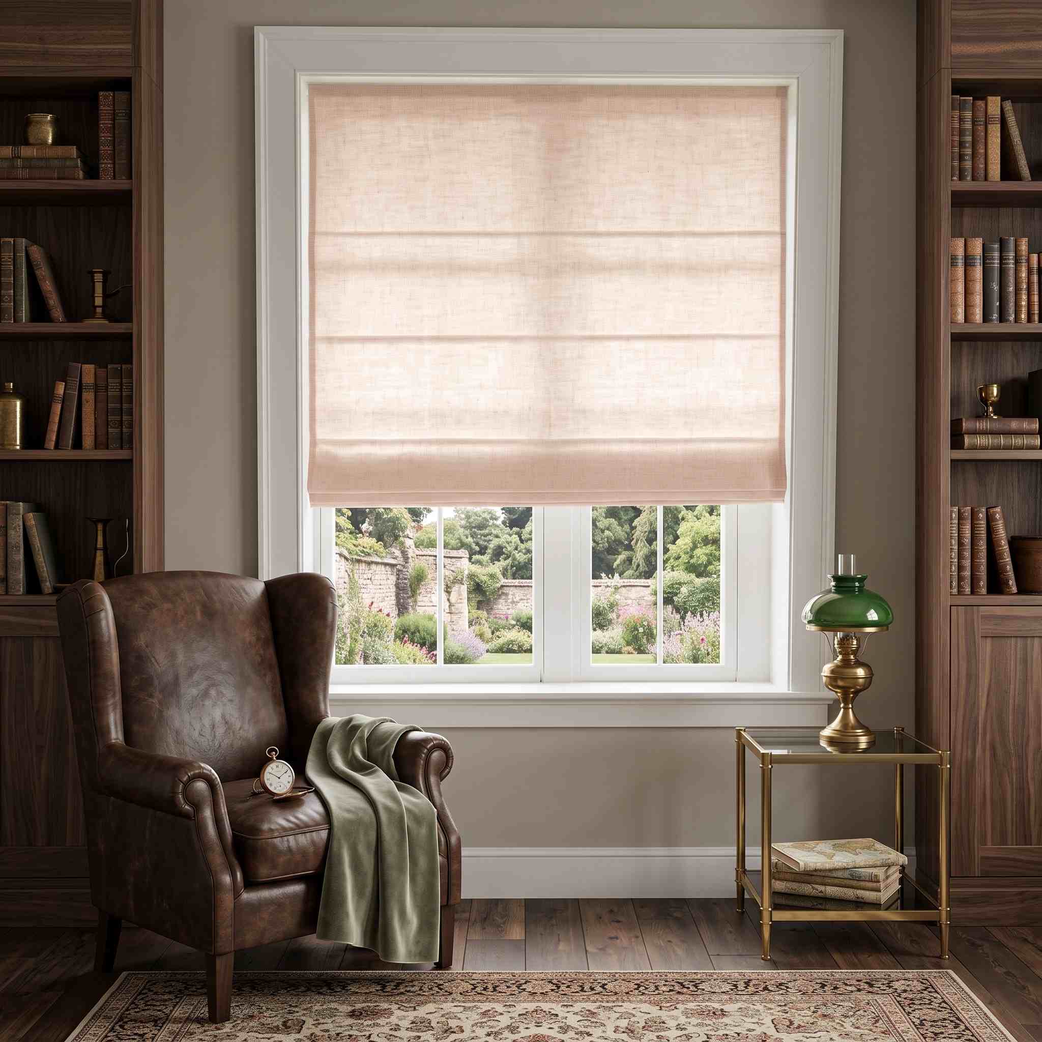 DraperyUS Custom Roman Shades Dusk Sand