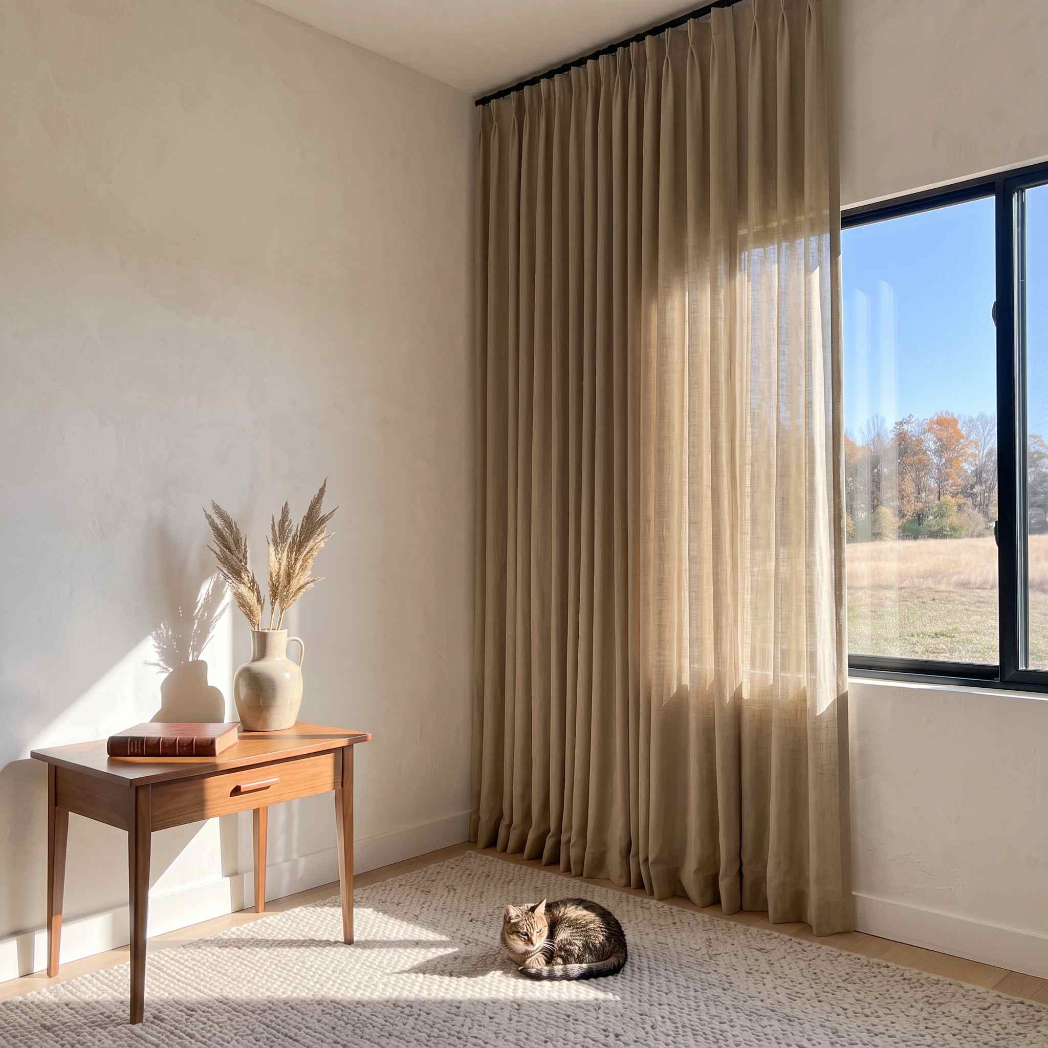 DraperyUS Custom Drapery Warm Taupe