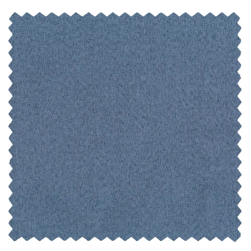DraperyUS Custom Extra Long 100% Blackout Linen Curtains - Foggy Blue - A classic Morandi blue with a misty finish - Fabric Swatch.