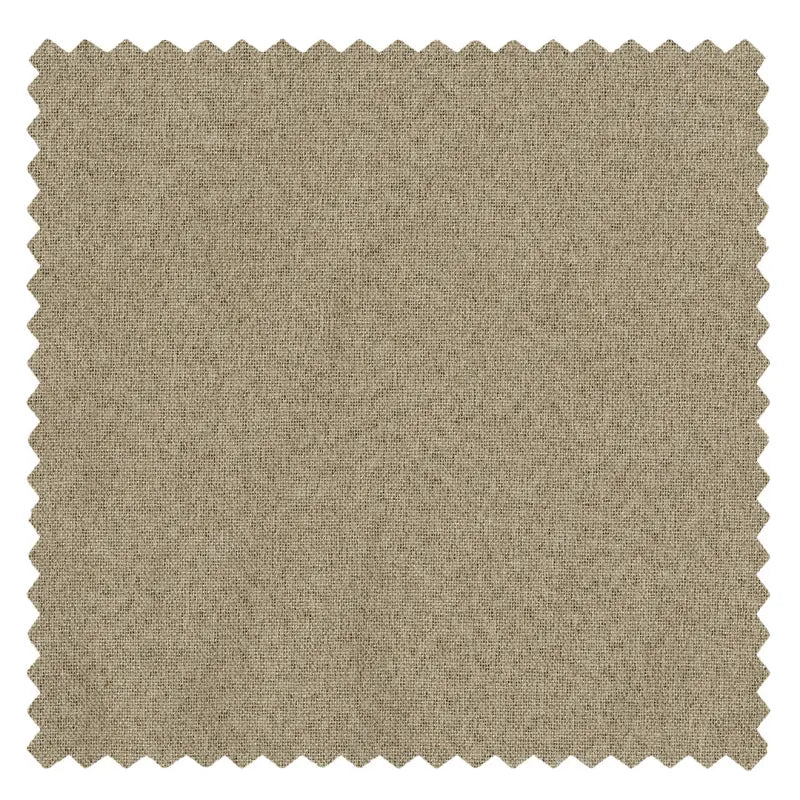 DraperyUS Custom Extra Long 100% Blackout Linen Curtains - Khaki/Tan - A steady and grounded sandy soil tone - Fabric Swatch.