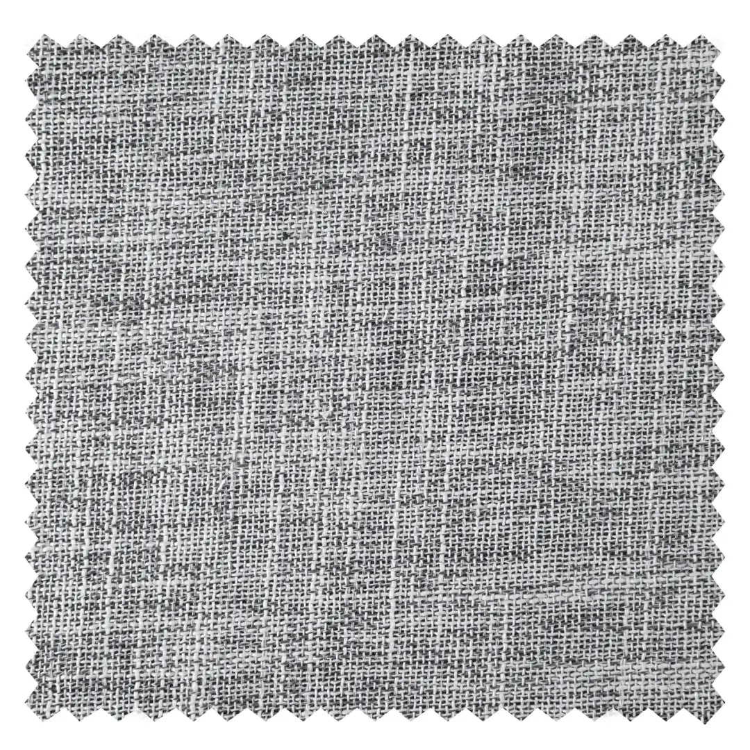 DraperyUS Custom 100% Blackout Linen Curtains - Granite Grey - A solid and modern stoney grey with linen texture - Fabric Swatch.