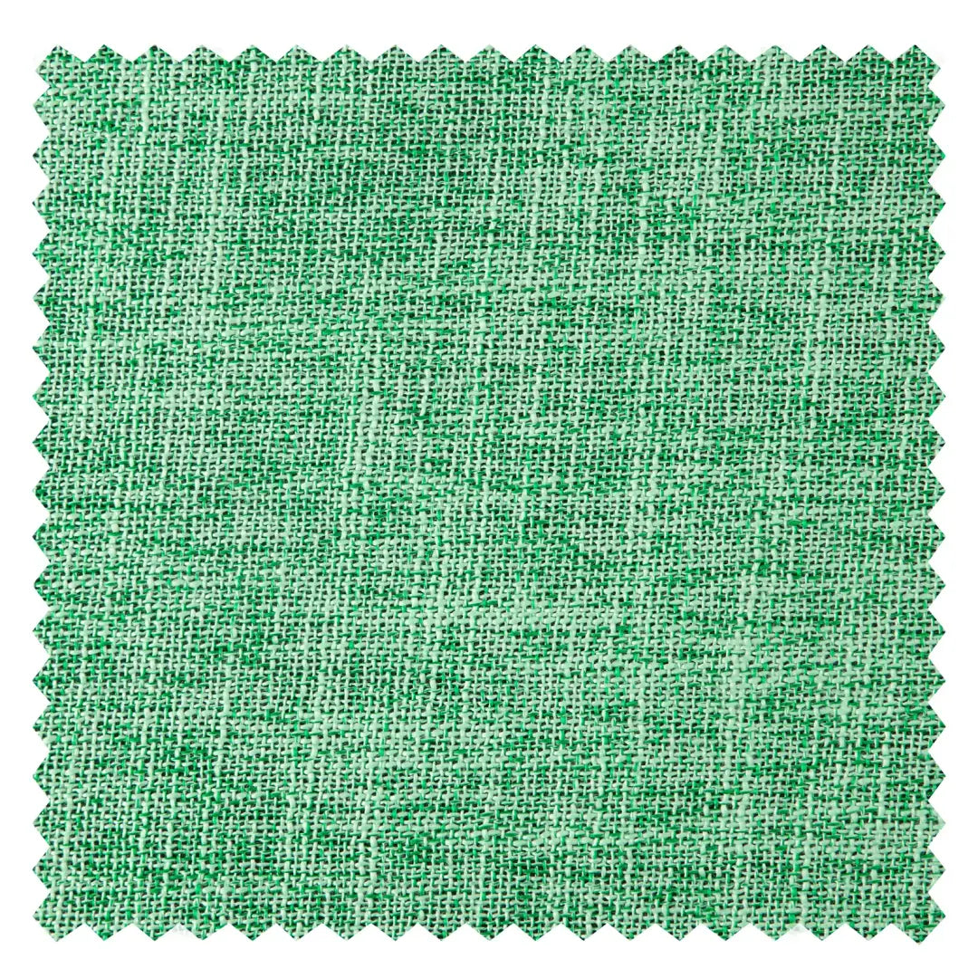 DraperyUS Custom 100% Blackout Linen Curtains - Emerald Slub - A vibrant, deep green featuring characteristic fabric slubs - Fabric Swatch.