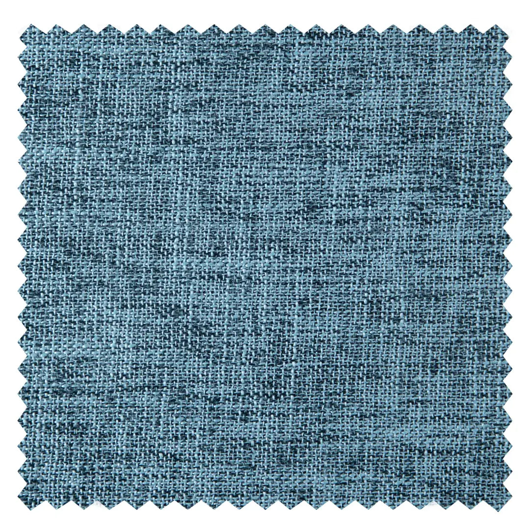 DraperyUS Custom 100% Blackout Linen Curtains - Teal Blue - A moody and elegant fusion of deep blue and forest green - Fabric Swatch.