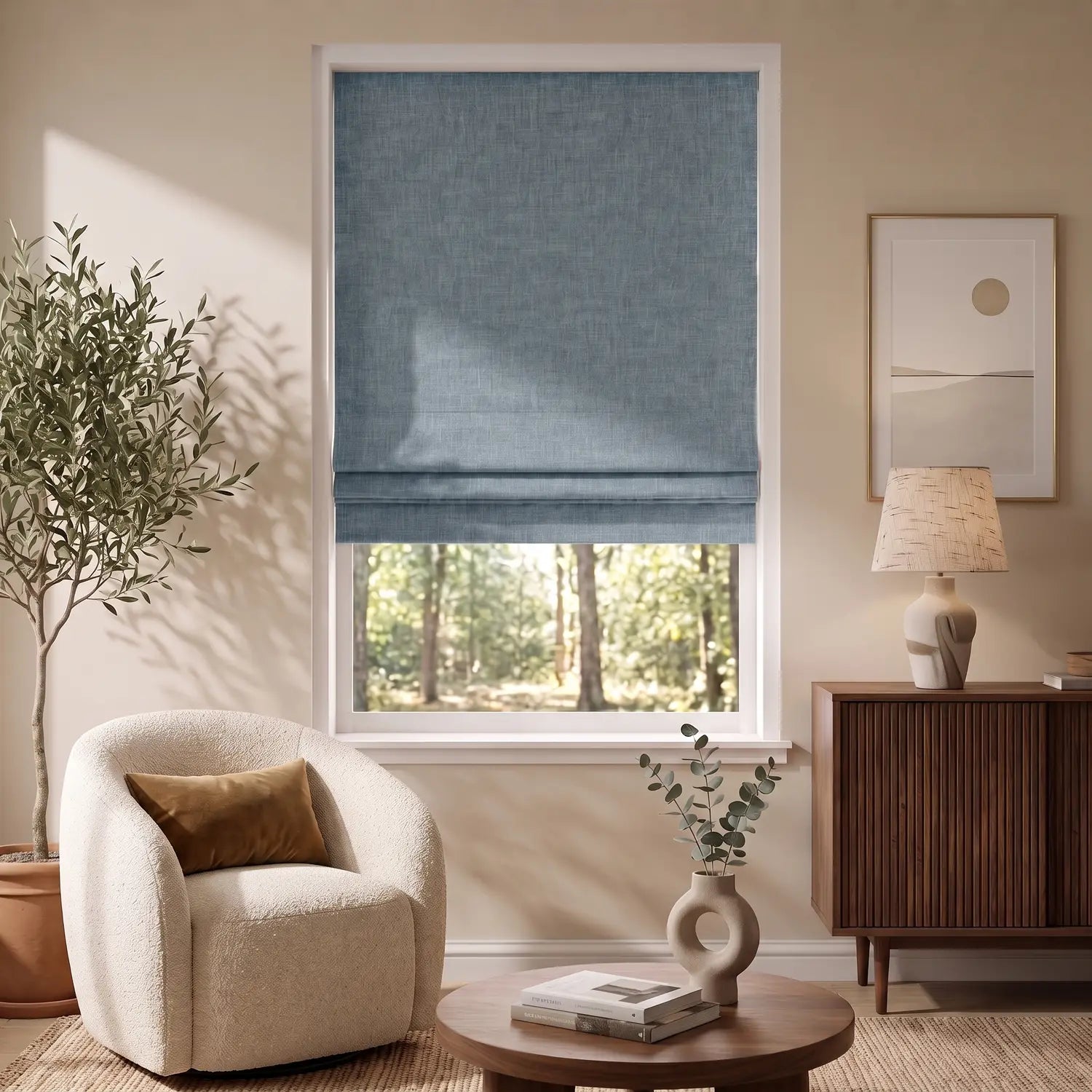 Roman Shade - original fabric